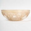 Coupe Bol « Vases » en verre blanc patiné sépia de René LALIQUE | Biron Coupe Bol "Vases" en verre blanc patiné sépia de René LALIQUE