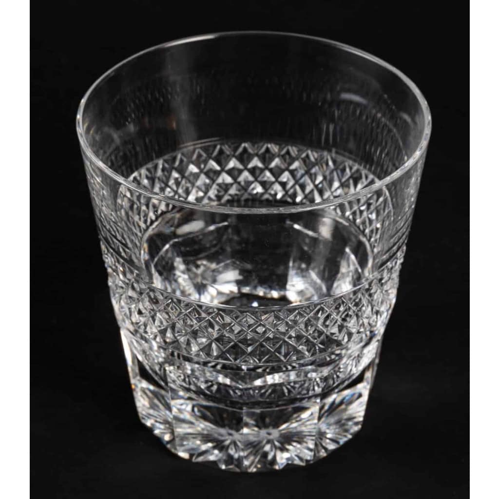 Cristallerie Saint Louis gobelets ou verres à whisky Old Fashion modèle Trianon | Biron Cristallerie Saint Louis gobelets ou verres à whisky Old Fashion modèle Trianon