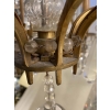 1950′ Lustre Maison Baguès Bronze Et Cristaux +Paire d’Appliques H 70 Ø 70 cm | Biron 1950′ Lustre Maison Baguès Bronze Et Cristaux +Paire d’Appliques H 70 Ø 70 cm