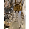 1950′ Lustre Maison Baguès Bronze Et Cristaux +Paire d’Appliques H 70 Ø 70 cm | Biron 1950′ Lustre Maison Baguès Bronze Et Cristaux +Paire d’Appliques H 70 Ø 70 cm