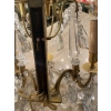 1950′ Lustre Maison Baguès Bronze Et Cristaux +Paire d’Appliques H 70 Ø 70 cm | Biron 1950′ Lustre Maison Baguès Bronze Et Cristaux +Paire d’Appliques H 70 Ø 70 cm