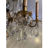 1950′ Lustre Maison Baguès Bronze Et Cristaux +Paire d’Appliques H 70 Ø 70 cm | Biron 1950′ Lustre Maison Baguès Bronze Et Cristaux +Paire d’Appliques H 70 Ø 70 cm