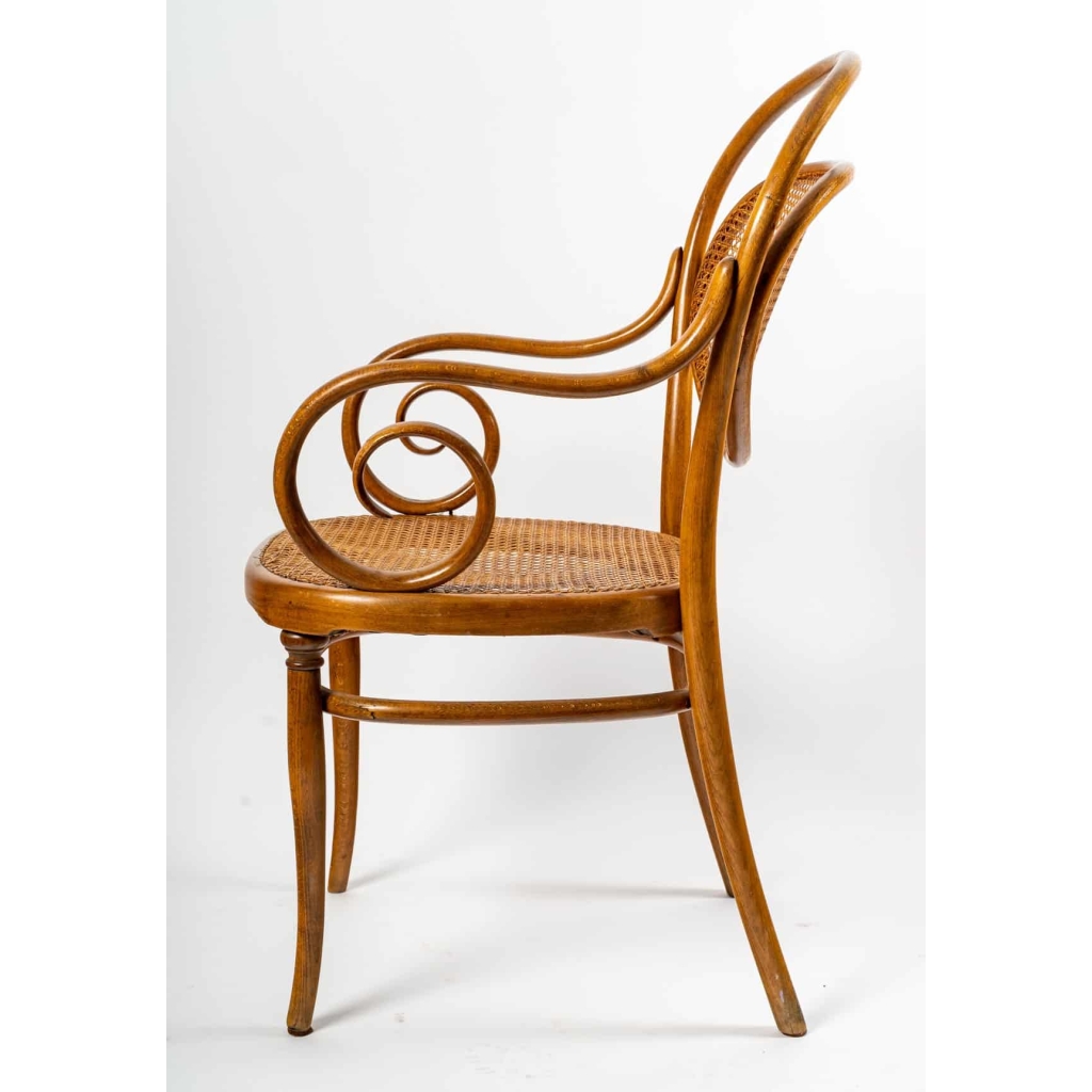 Fauteuil de Thoret en bois courbé , XXème siècle | Biron Fauteuil de Thoret en bois courbé , XXème siècle