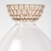 Vase « Delft » verre blanc patiné sépia de René LALIQUE | Biron Vase "Delft" verre blanc patiné sépia de René LALIQUE