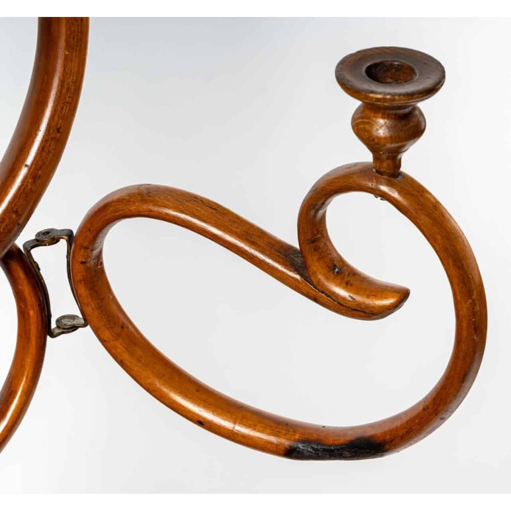Coiffeuse en bois courbé, XXème siècle | Biron Coiffeuse en bois courbé, XXème siècle