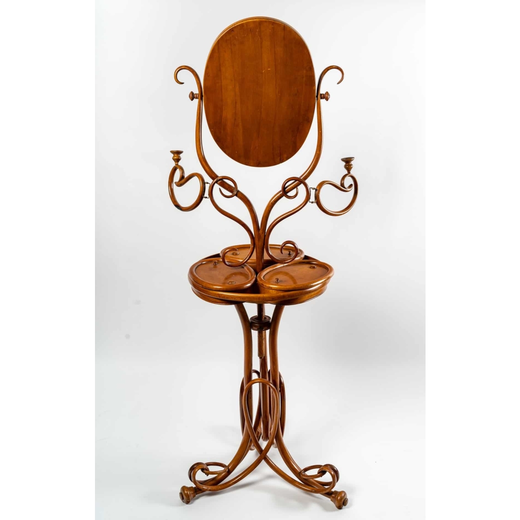 Coiffeuse en bois courbé, XXème siècle | Biron Coiffeuse en bois courbé, XXème siècle