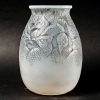 Vase « Borromée » verre opalescent patiné gris de René LALIQUE | Biron ||||||||