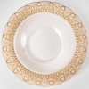 Coupe Plat « Chevreuse » verre blanc patiné sépia de René Lalique | Biron Coupe Plat "Chevreuse" verre blanc patiné sépia de René Lalique