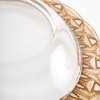 Coupe Plat « Chevreuse » verre blanc patiné sépia de René Lalique | Biron Coupe Plat "Chevreuse" verre blanc patiné sépia de René Lalique