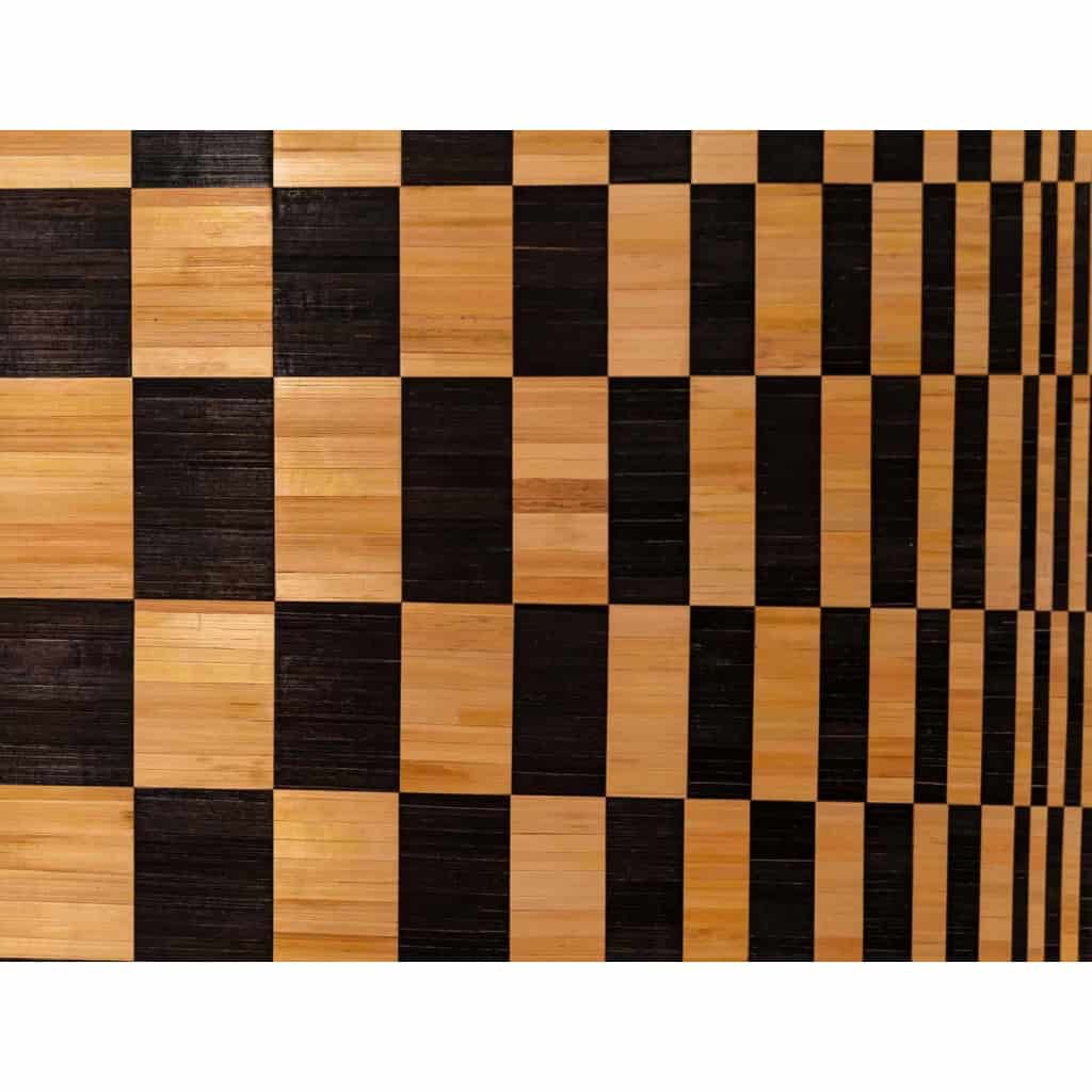 Marianne Léal, Panneau en marqueterie de paille, travail contemporain