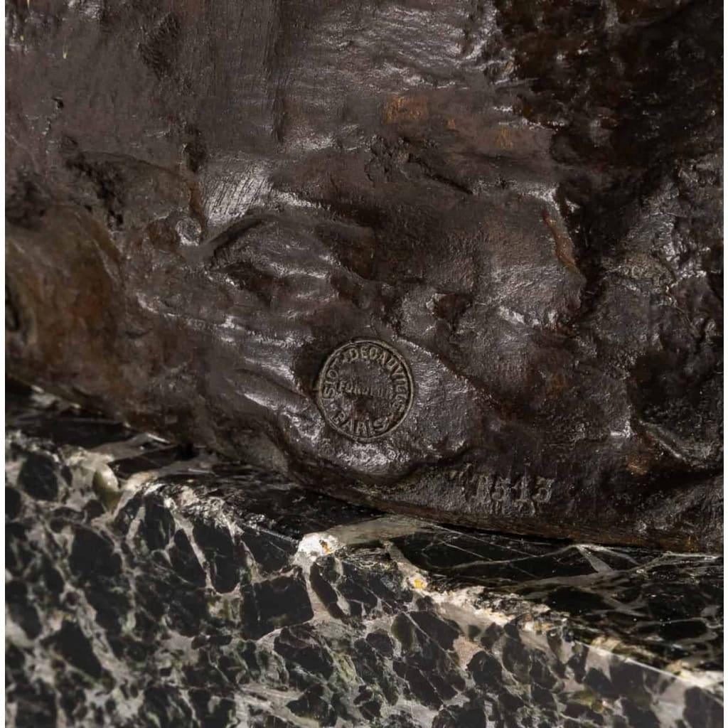 « La prairie et le ruisseau » bronze patine signé Raou Larche soit Decauville fondeur | Biron "La prairie et le ruisseau" bronze patine signé Raou Larche soit Decauville fondeur