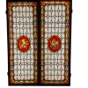 Vitrail vitraux aux lion et dragon | Biron ||||||