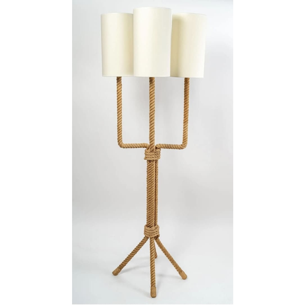 1950 Grand lampadaire d’Adrien Audoux & Frida Minet | Biron 1950 Grand lampadaire d'Adrien Audoux & Frida Minet