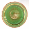 Vase en verre dégradé blanc, orange et vert dégagés à l’acide et doré de DAUM NANCY | Biron Vase en verre dégradé blanc, orange et vert dégagés à l’acide et doré de DAUM NANCY