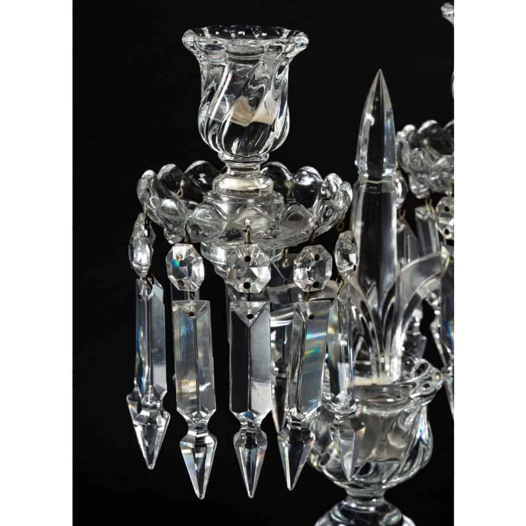 Paire de candélabres Baccarat, XXème siècle | Biron Paire de candélabres Baccarat, XXème siècle