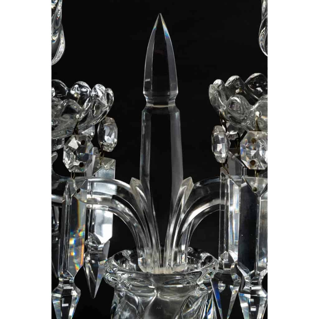 Paire de candélabres Baccarat, XXème siècle | Biron Paire de candélabres Baccarat, XXème siècle