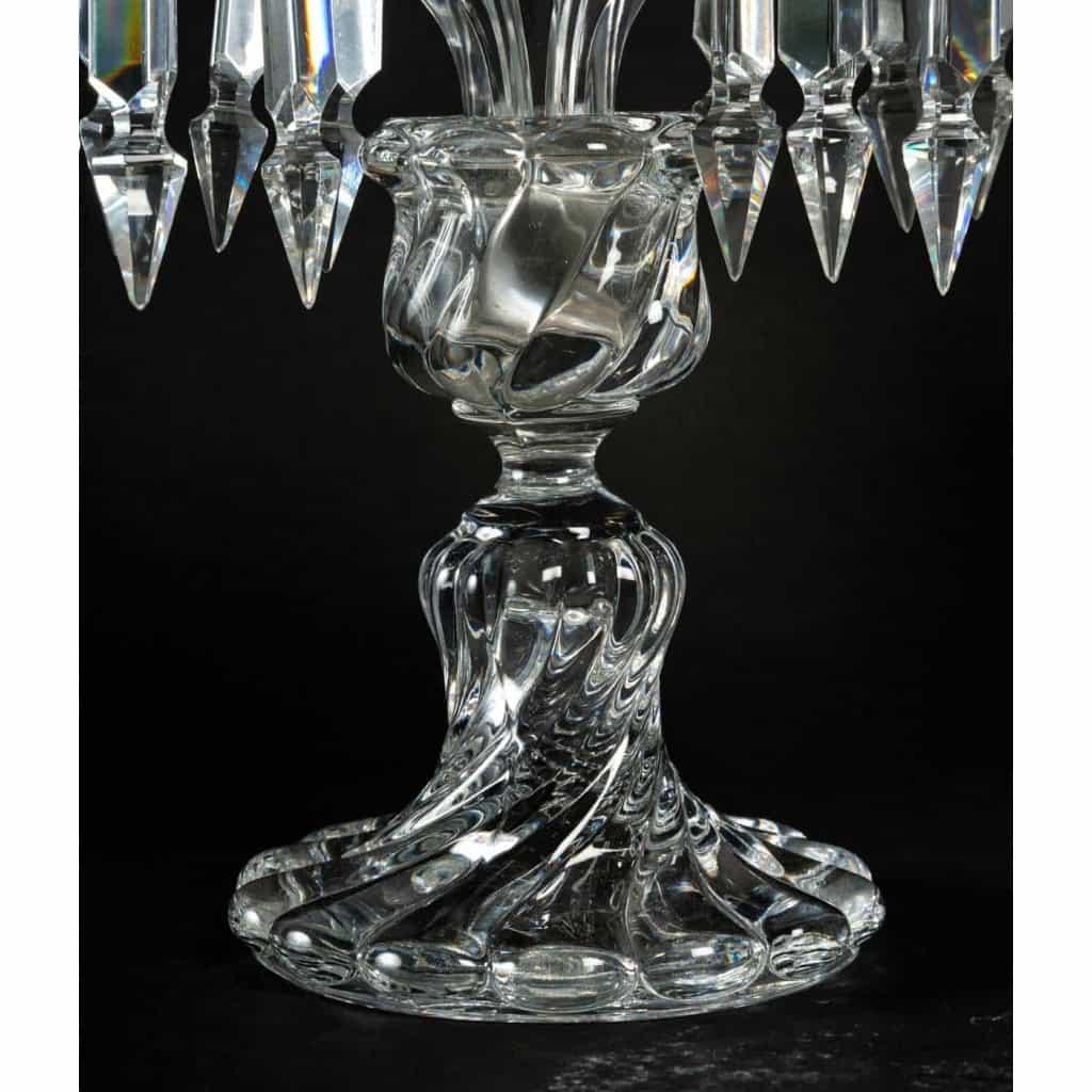 Paire de candélabres Baccarat, XXème siècle | Biron Paire de candélabres Baccarat, XXème siècle