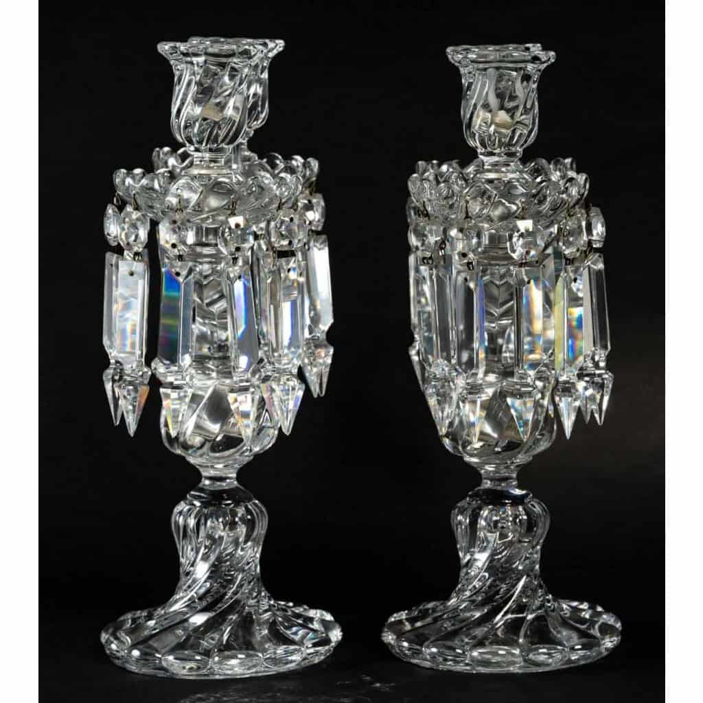 Paire de candélabres Baccarat, XXème siècle | Biron Paire de candélabres Baccarat, XXème siècle