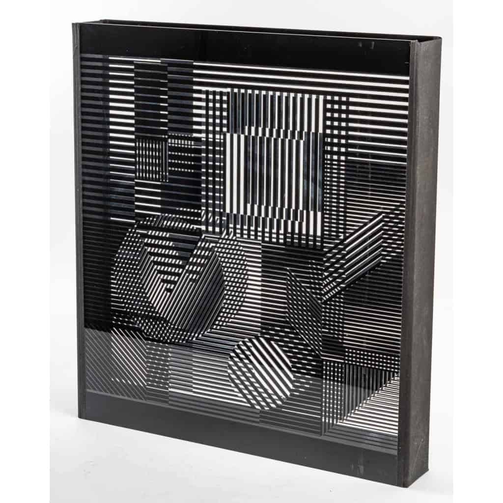 Sérigraphie Victor Vasarely, double plexiglas | Biron Sérigraphie Victor Vasarely, double plexiglas
