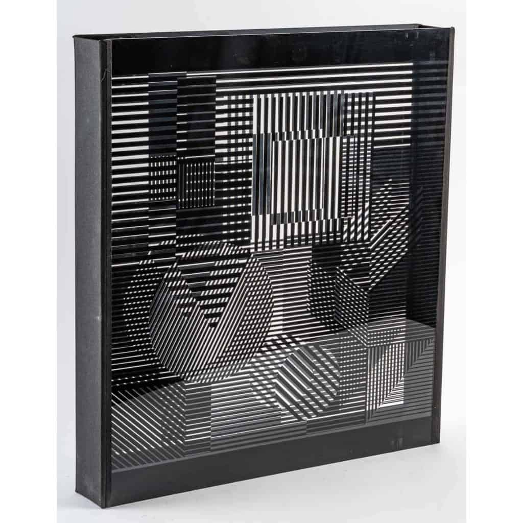 Sérigraphie Victor Vasarely, double plexiglas | Biron Sérigraphie Victor Vasarely, double plexiglas