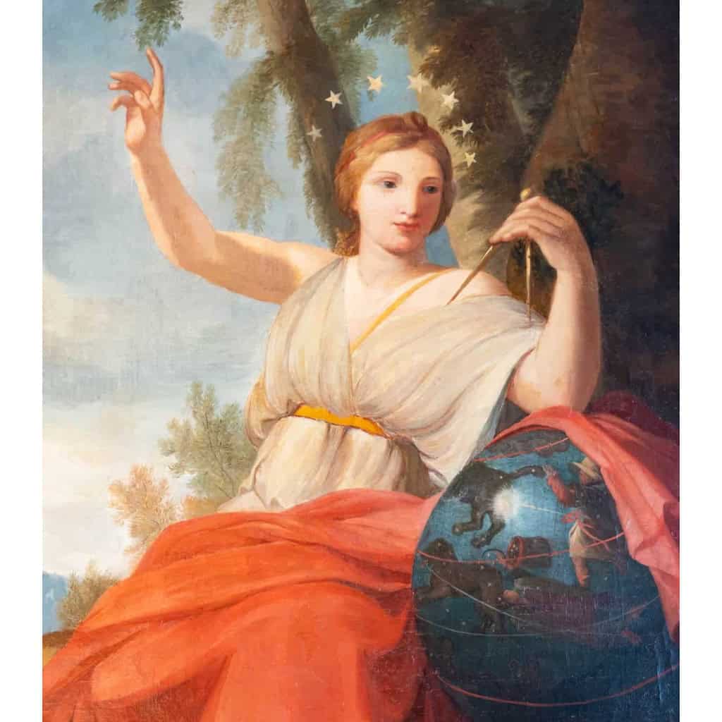 Série de quatre tableaux des quatre muses, début XIXème siècle | Biron Série de quatre tableaux des quatre muses, début XIXème siècle