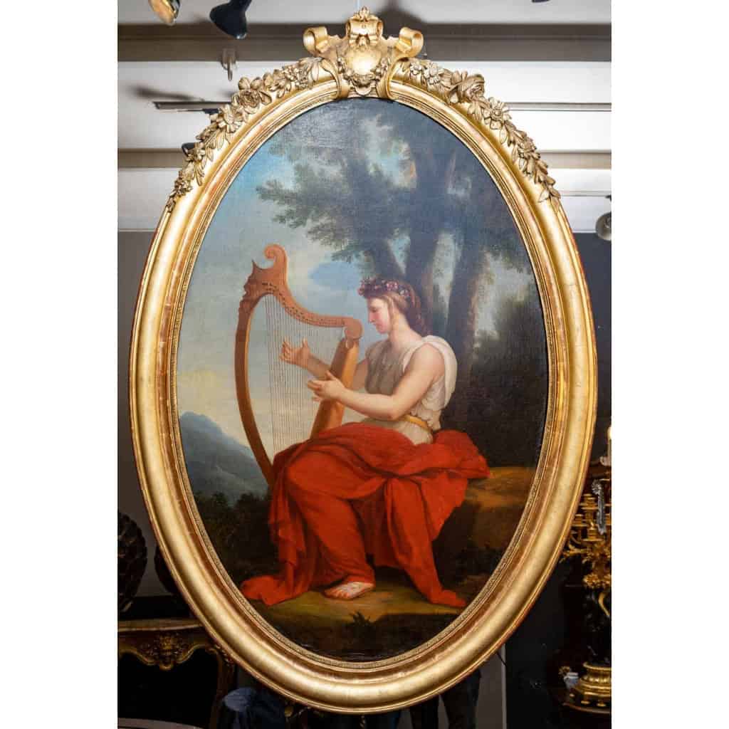 Série de quatre tableaux des quatre muses, début XIXème siècle | Biron Série de quatre tableaux des quatre muses, début XIXème siècle