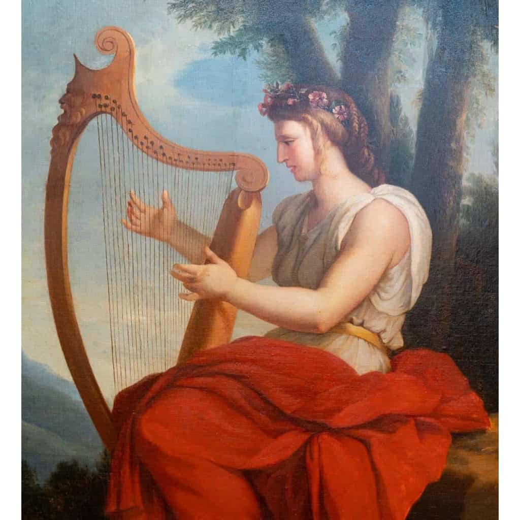Série de quatre tableaux des quatre muses, début XIXème siècle | Biron Série de quatre tableaux des quatre muses, début XIXème siècle