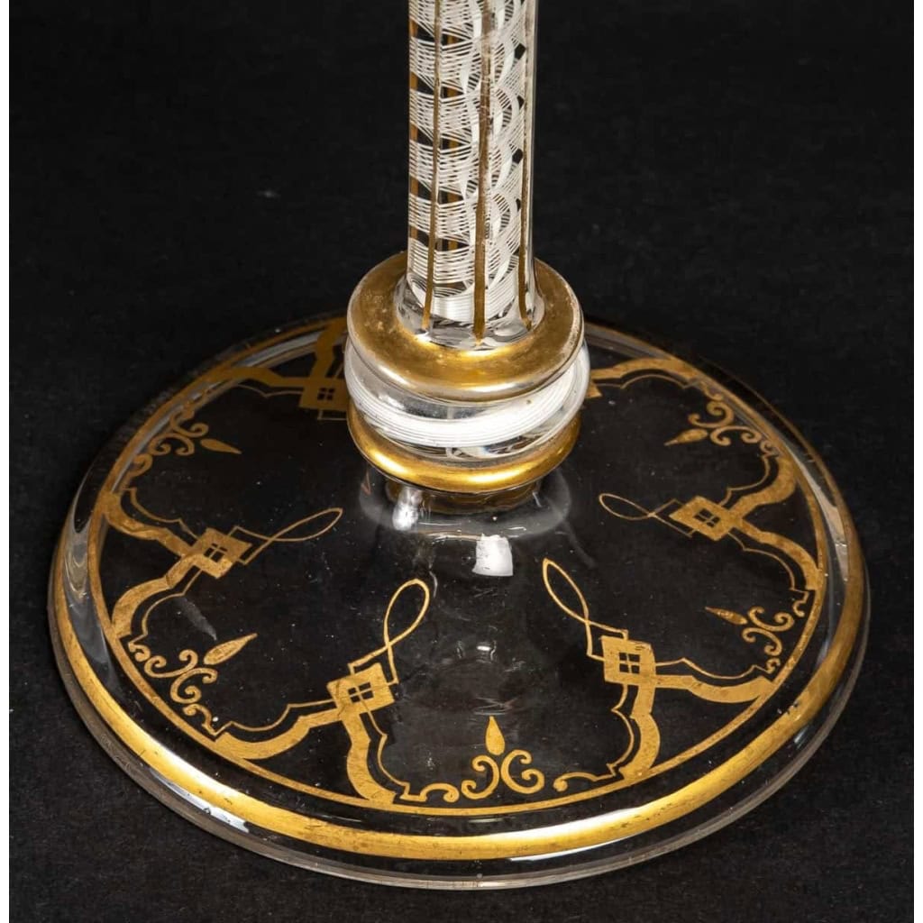 Paire de grands verres, XIXème siècle Pays Bas ou Angleterre | Biron Paire de grands verres, XIXème siècle Pays Bas ou Angleterre