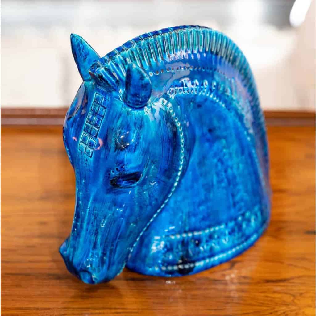 Aldo Londi pour Bitossi, Tête de cheval en céramique, années 1970 | Biron Aldo Londi pour Bitossi, Tête de cheval en céramique, années 1970