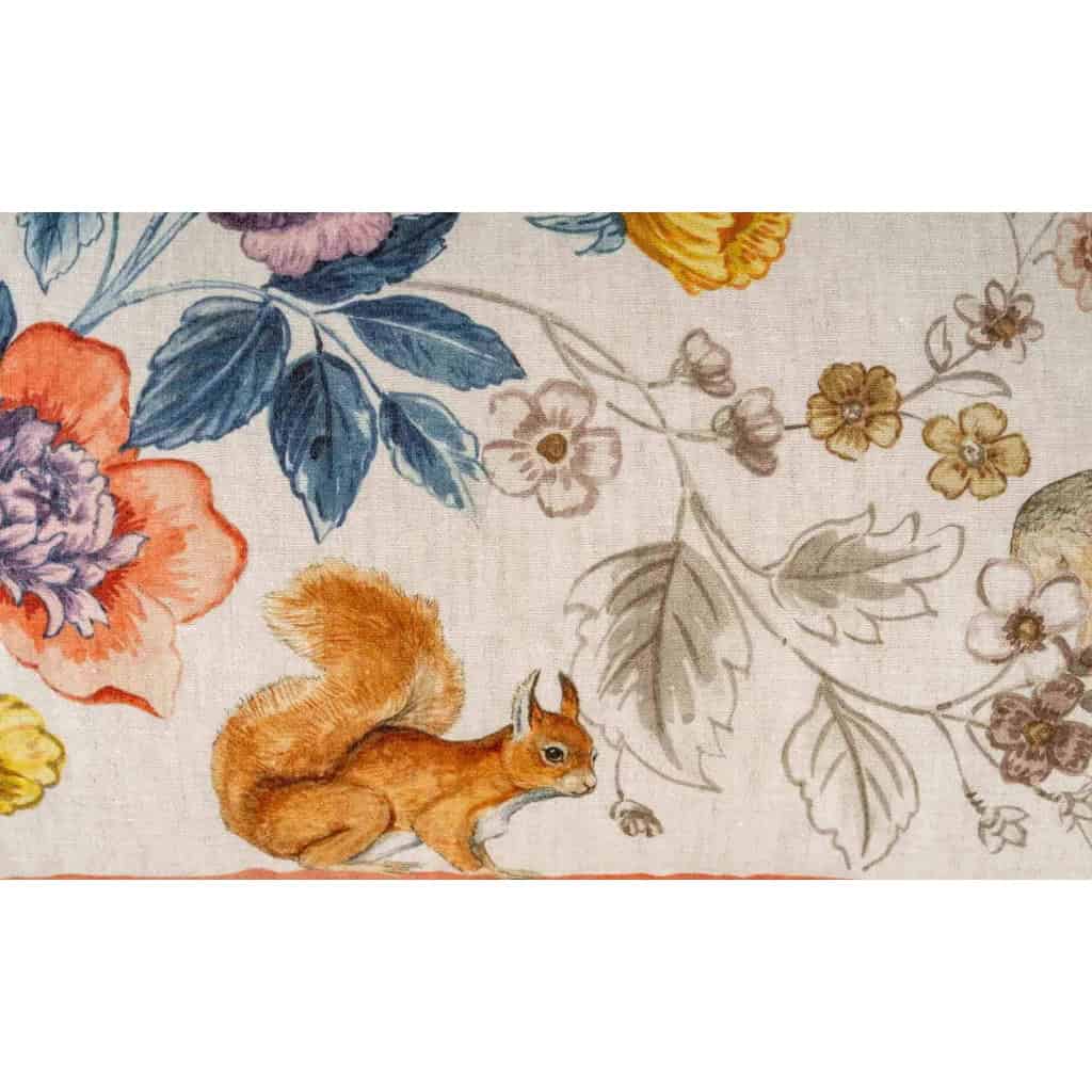 Coussin en lin « fleurs de jardin » | Biron Coussin en lin "fleurs de jardin"