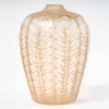 Vase « Tournai » en verre blanc patiné sépia de René LALIQUE | Biron ||||||