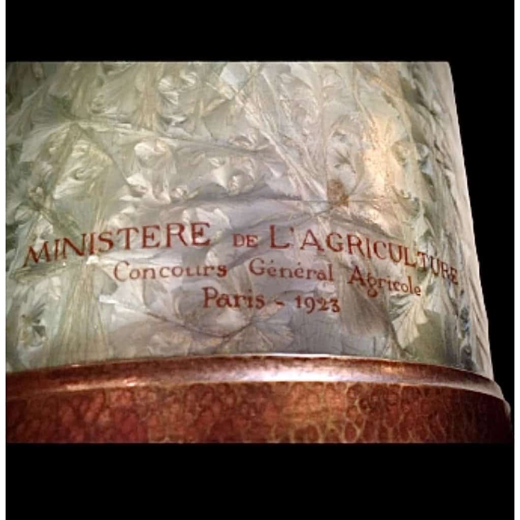 MANUFACTURE NATIONALE DE SEVRES IMPORTANT VASE A EFFET DE CRISTALLISATION 1923