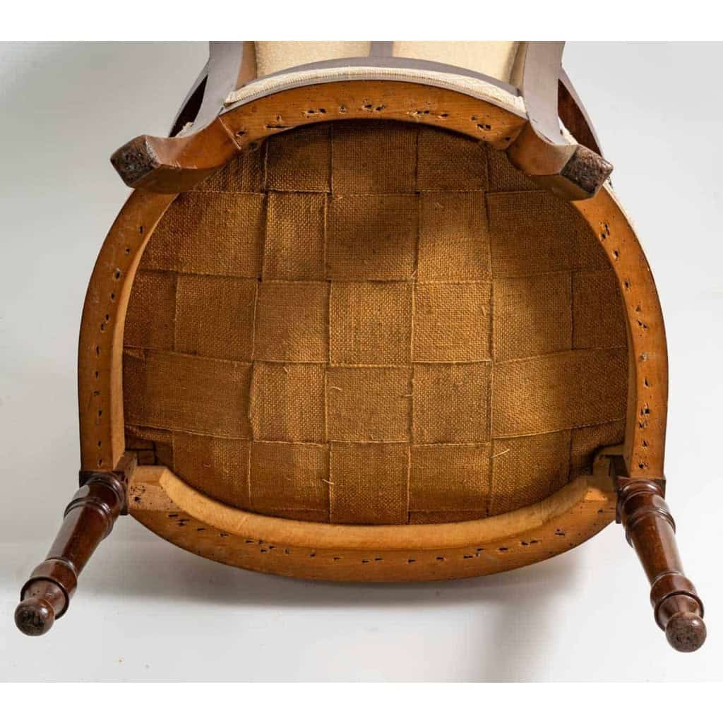 4 fauteuils directoires en acajou, circa 1800
