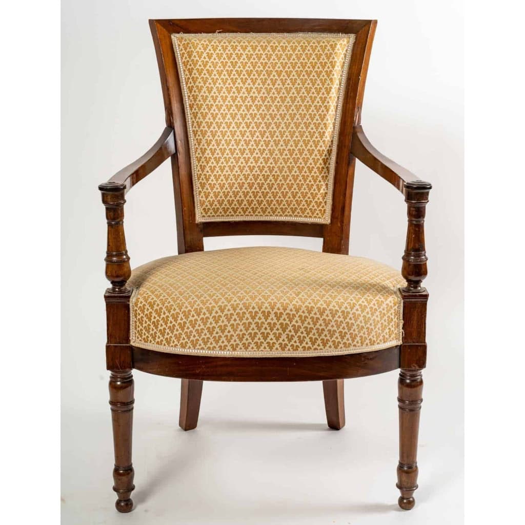 4 fauteuils directoires en acajou, circa 1800