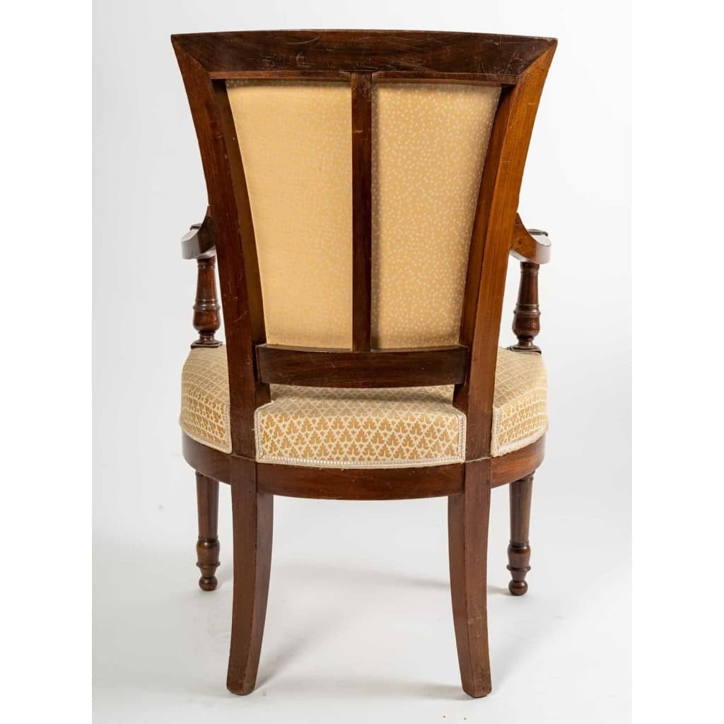 4 fauteuils directoires en acajou, circa 1800