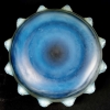 Coupe Plat « Madagascar » verre opalescent patiné bleu de René LALIQUE | Biron Coupe Plat "Madagascar" verre opalescent patiné bleu de René LALIQUE