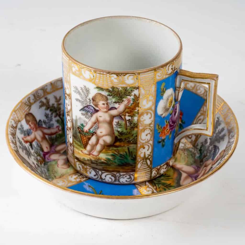 Grande tasse litron, Vienne XIXème siècle | Biron ||||||||