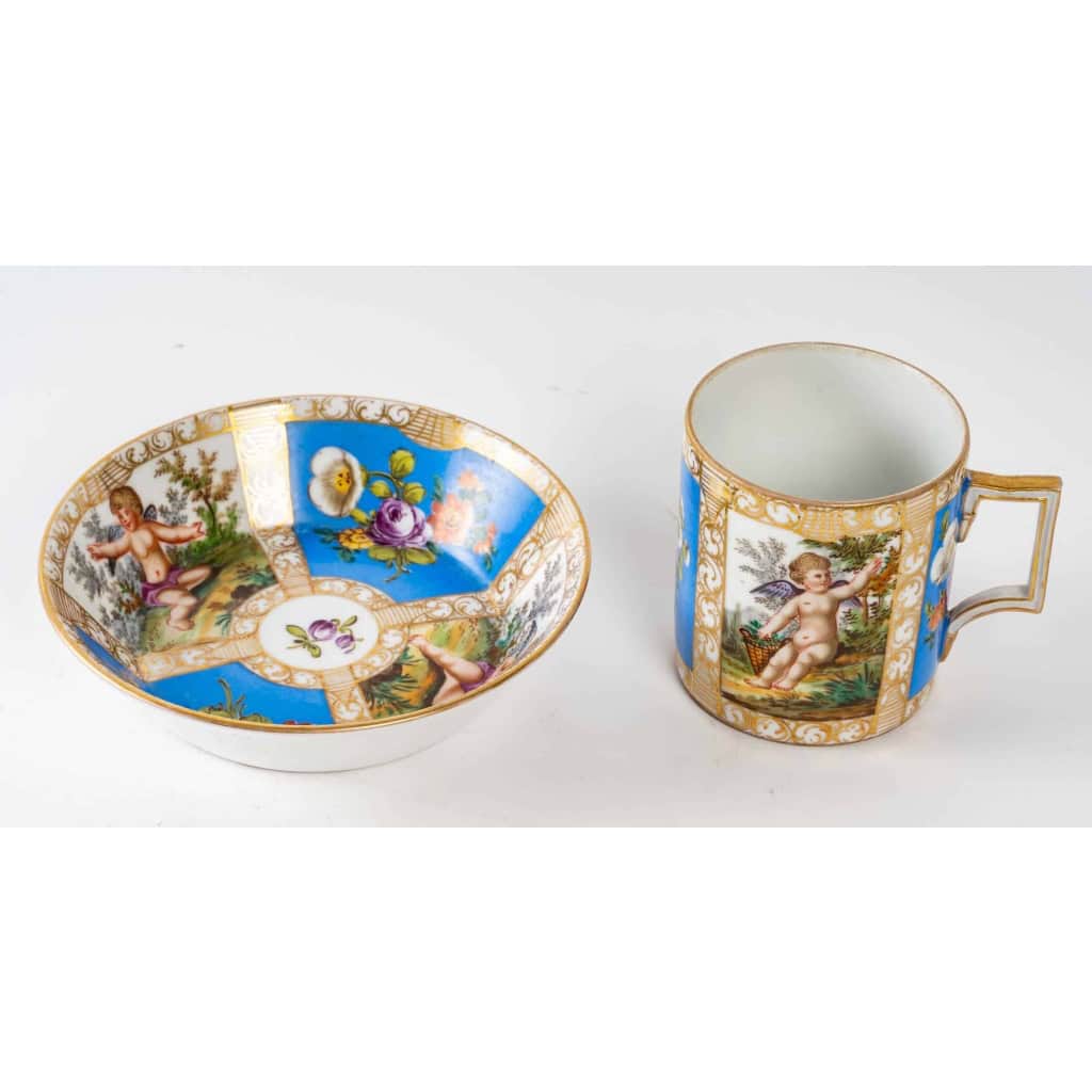 Grande tasse litron, Vienne XIXème siècle | Biron Grande tasse litron, Vienne XIXème siècle