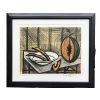 BUFFET Bernard Nature morte au melon et à l’assiette Lithographie couleurs justifiée | Biron BUFFET Bernard Nature morte au melon et à l'assiette Lithographie couleurs justifiée