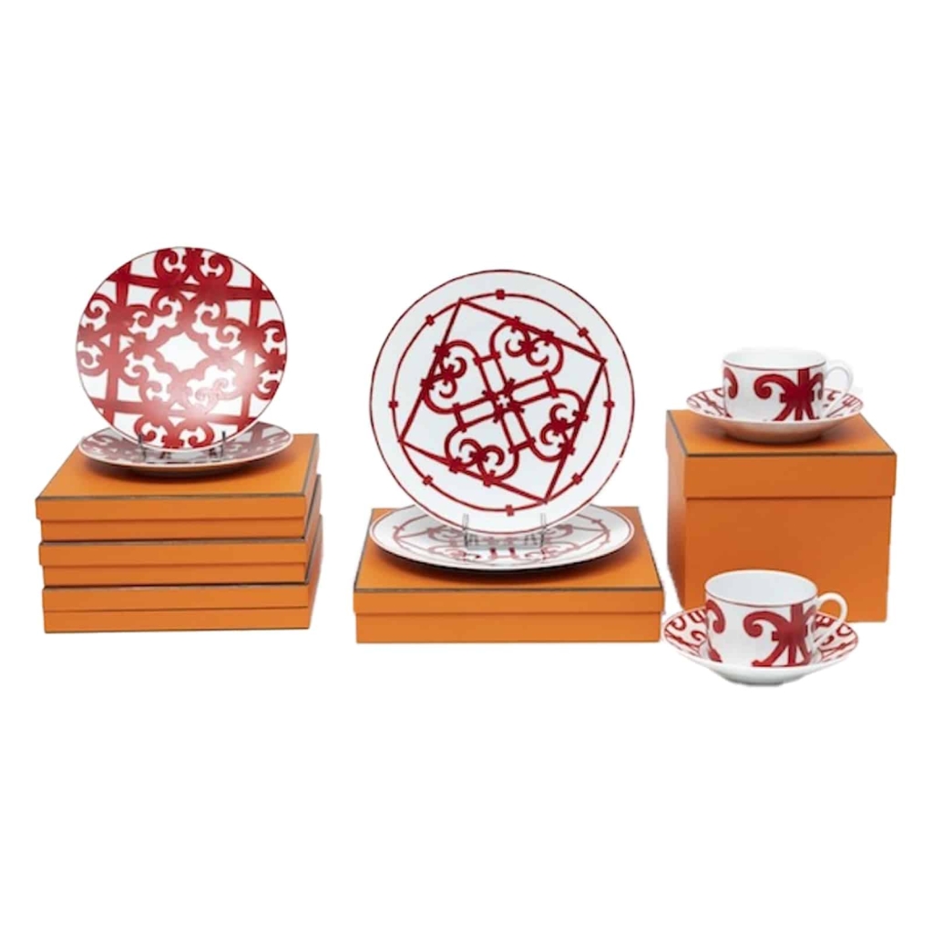 HERMES PARIS : "Balcons du Guadalquivir" partie de service porcelaine