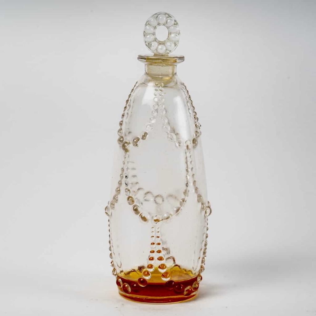 Flacon « Palerme » verre blanc de René LALIQUE | Biron |||||
