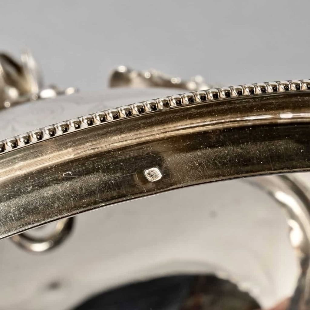 Christofle – Paire Légumiers Soupières Argent Massif Guilloché | Biron Christofle - Paire Légumiers Soupières Argent Massif Guilloché