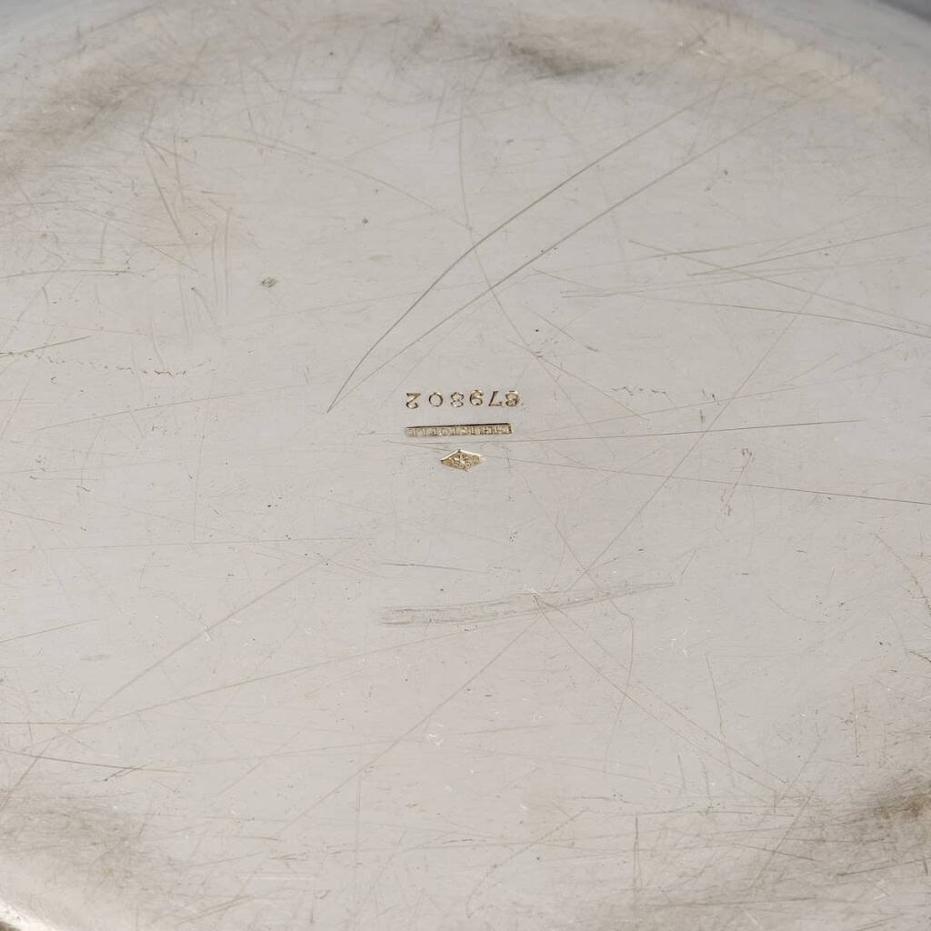 Christofle – Paire Légumiers Soupières Argent Massif Guilloché | Biron Christofle - Paire Légumiers Soupières Argent Massif Guilloché