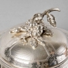 Christofle – Paire Légumiers Soupières Argent Massif Guilloché | Biron Christofle - Paire Légumiers Soupières Argent Massif Guilloché