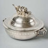 Christofle – Paire Légumiers Soupières Argent Massif Guilloché | Biron Christofle - Paire Légumiers Soupières Argent Massif Guilloché