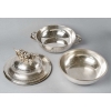 Christofle – Paire Légumiers Soupières Argent Massif Guilloché | Biron Christofle - Paire Légumiers Soupières Argent Massif Guilloché