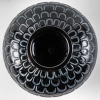Vase « Grenade » verre noir patiné blanc de René LALIQUE | Biron Vase « Grenade » verre noir patiné blanc de René LALIQUE