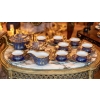 Service à thé bleu et or, Paris 1835 | Biron |||||||||||||||||||