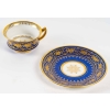 Service à thé bleu et or, Paris 1835 | Biron Service à thé bleu et or, Paris 1835