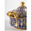 Service à thé bleu et or, Paris 1835 | Biron Service à thé bleu et or, Paris 1835